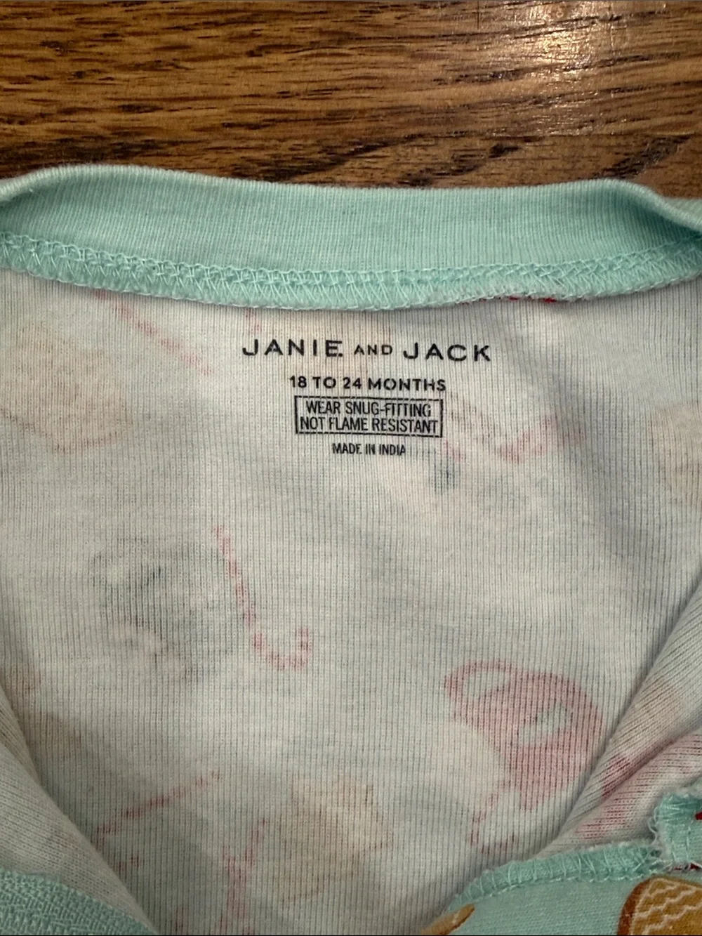 Janie & Jack baby winter Holiday Footed One-Piece Pajamas Size 18-24M